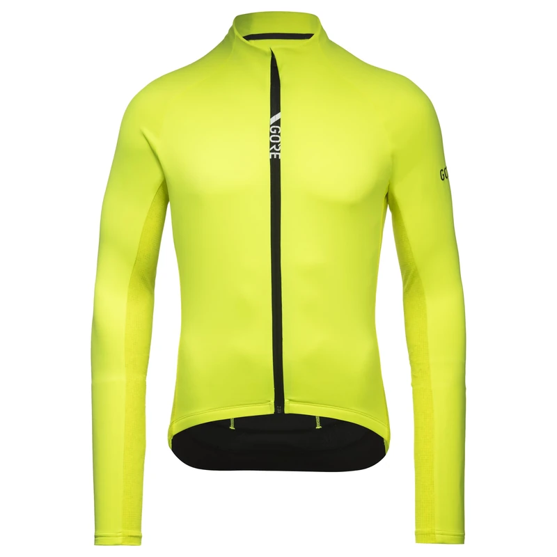 GORE WEAR Mens C5 Thermo Jersey - Neon Yellow/Citrus Green M
