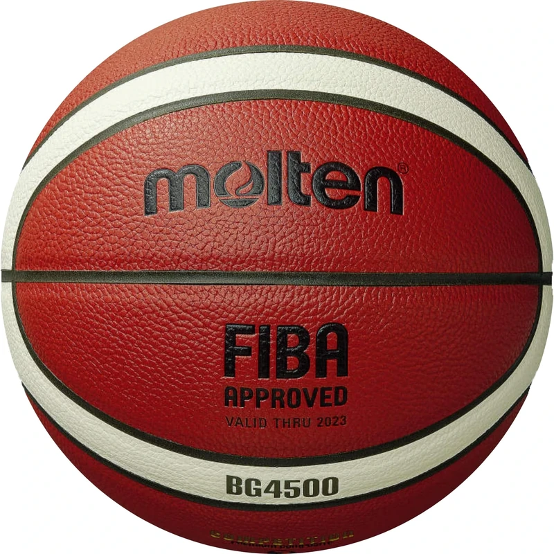 Molten BG4500 Basketball, Match Ball, BBL & WBBL, FIBA Approved, Premium Composite Leather, Indoor Play, Orange/Ivory, Size 6, For Boys age 12, 13, 14 and Girls age 14 & Adult