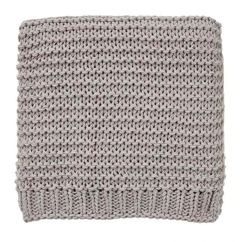 V&A Poppy Garden Knitted Throw, Heather, 130 x 150 cm - Image 1