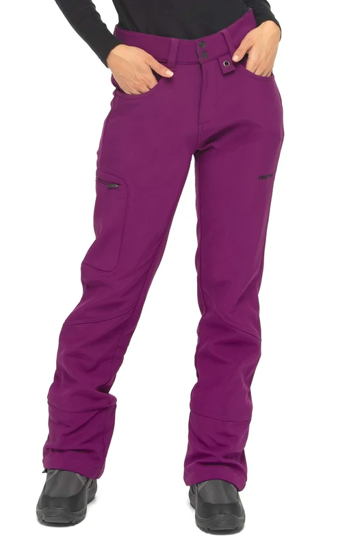 Arctix Women's Sarah Fleece-Lined Softshell Pants, Plum, Large (12-14) Short