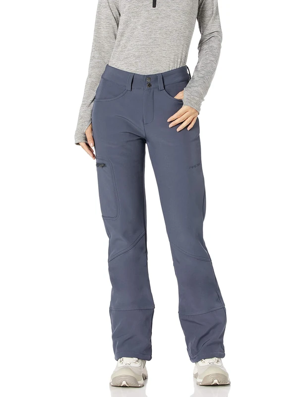 ARCTIX Women's Sarah Fleece-Lined Softshell Pants, Steel, Medium (8-10) Short