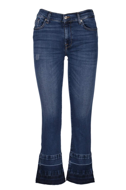 7 For All Mankind Women's Bootcut Jeans, Dark Blue, 26