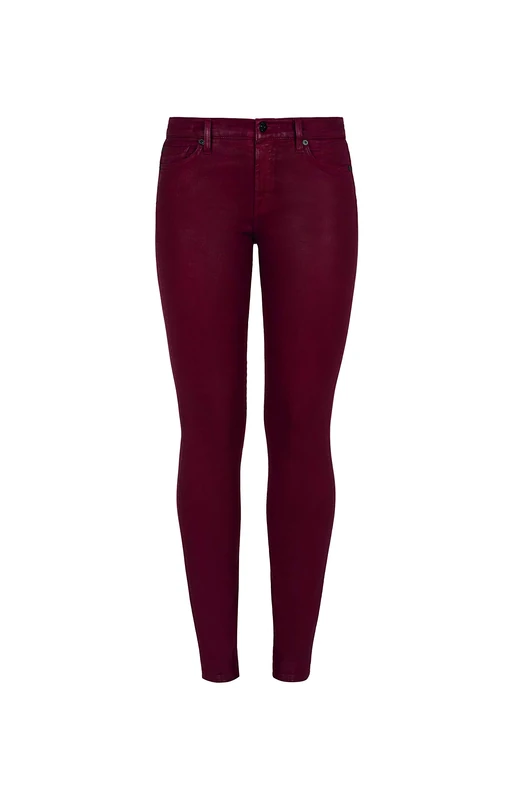 7 For All Mankind Women's Skinny Casual Pants Not Applicable, Burgundy, 24
