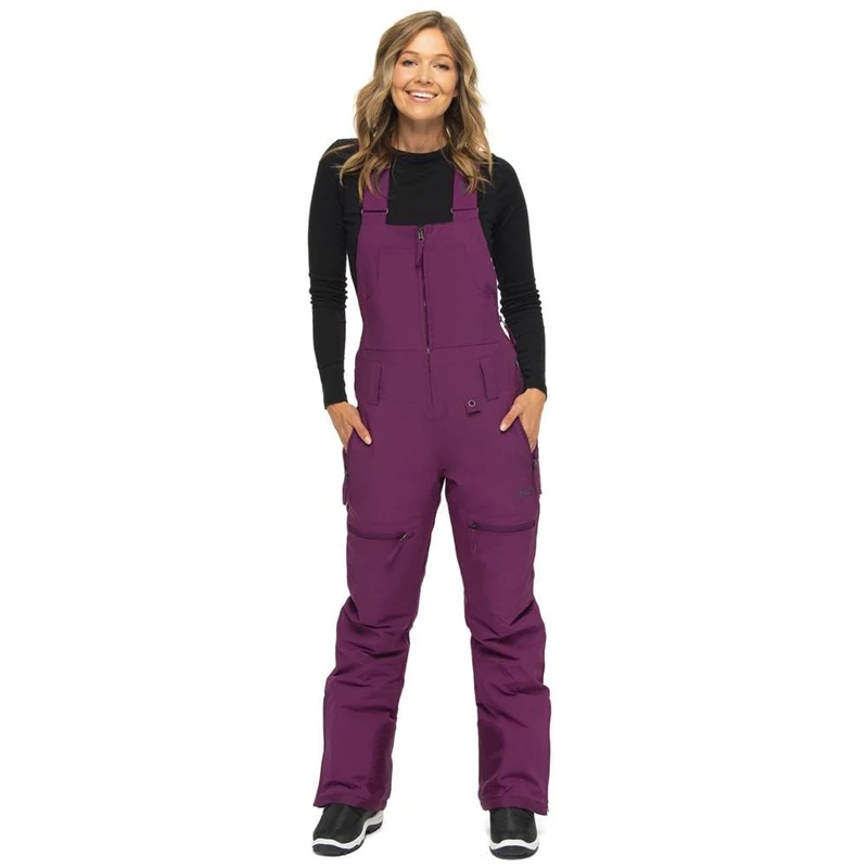 ARCTIX Women's Traverse Bib Recycle, Plum, X-Small (0-2) Short