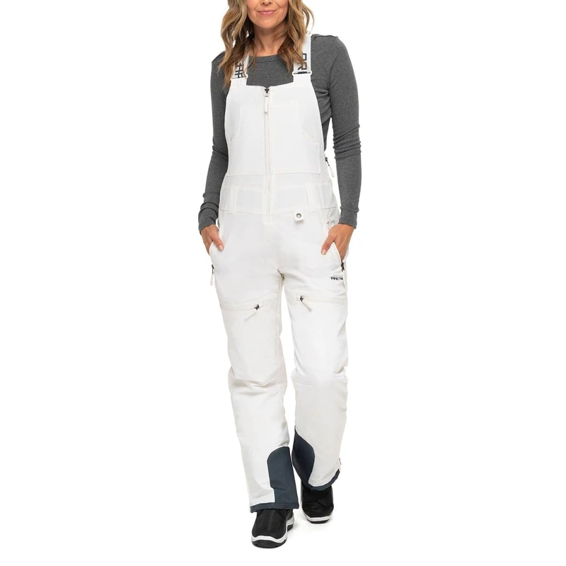 ARCTIX Women's Traverse Bib Recycle, White, Medium (8-10) Regular