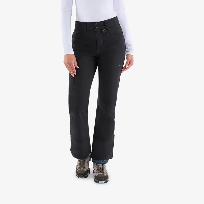 ARCTIX Women's Sarah Fleece-Lined Softshell Pants, Black, Medium (8-10) Long