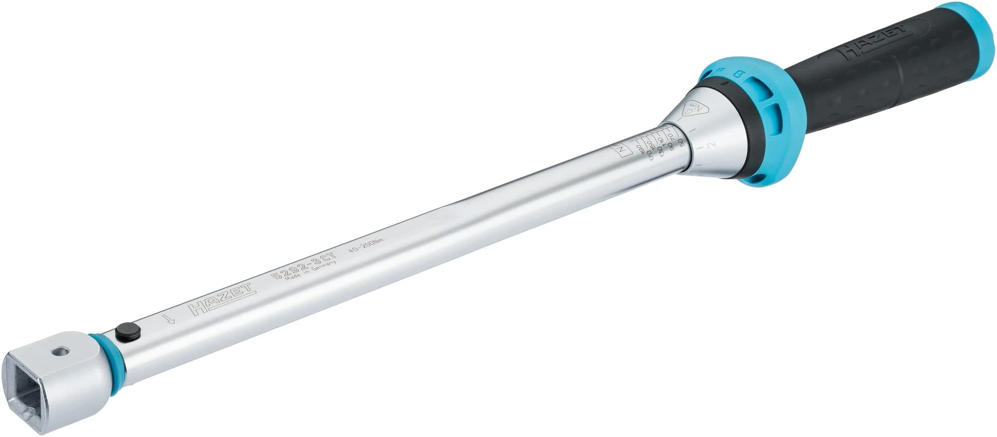 Hazet 5292-3CT Torque Wrench, 484 mm, 100.0 Nm, Carbon Steel, Mechanical