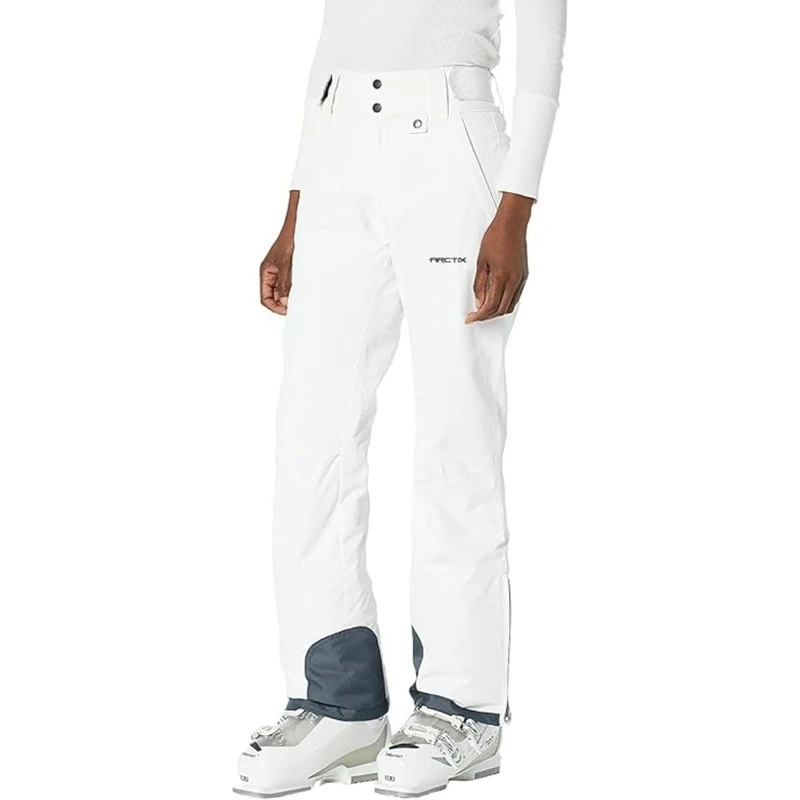 Arctix Women's Insulated Snow Pants, White, 1X (16W-18W) Short