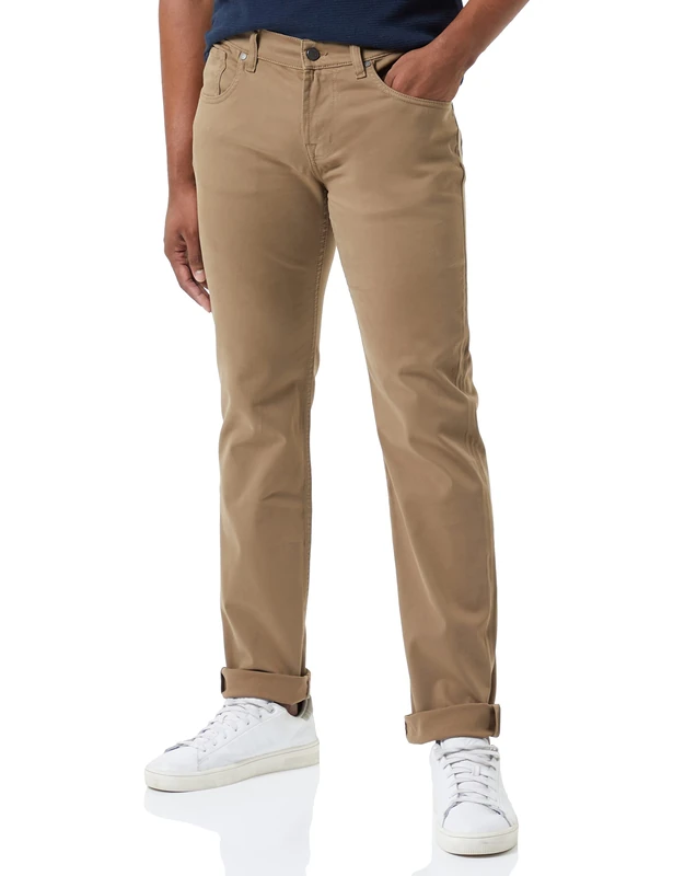 7 For All Mankind Men's Slim Casual Pants, Beige, 30
