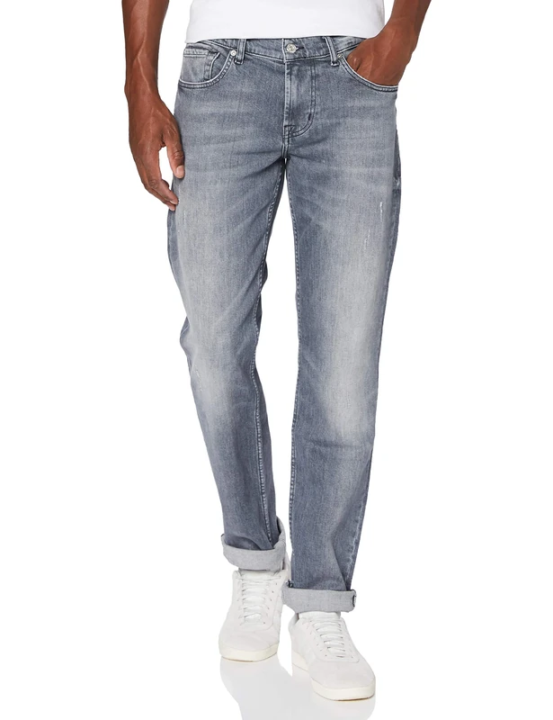 7 For All Mankind Men's Slim Jeans Not Applicable, Gray, 40