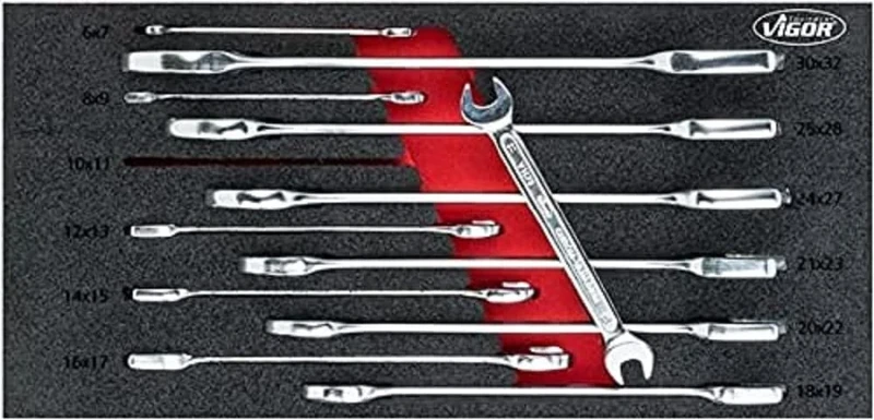 Vigor V6721 Soft Foam Insert Double Spanner