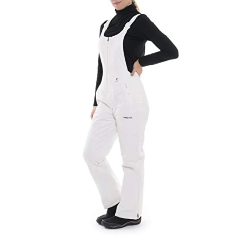 ARCTIX Women's Essential Insulated Bib Overalls, White, 4X (28W-30W) Short