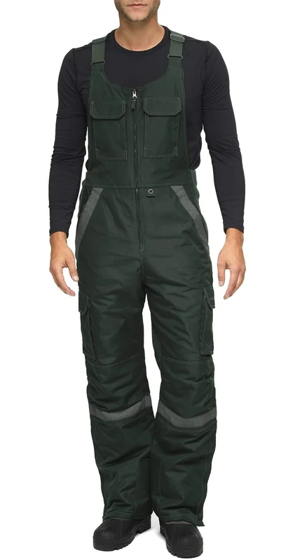 Arctix Men's Tundra Ballistic Bib Overalls With Added Visibility, Packers Green, Small (29-30W * 32L)
