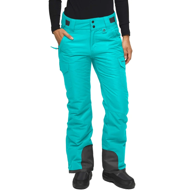 Arctix Women's Snow Sports Insulated Cargo Pants, Bluebird, 1X (16W-18W) Regular