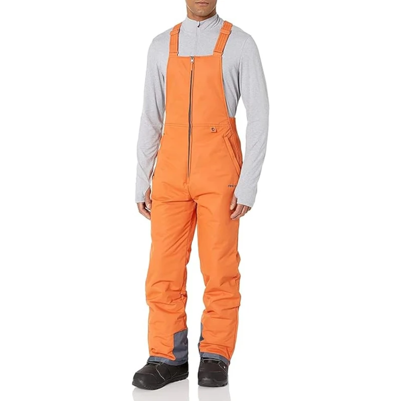 ARCTIX Men's Essential Insulated Bib Overalls, Burnt Orange, Large (36-38W * 34L)