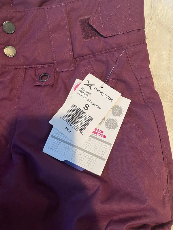 ARCTIX Women's Snow Sports Insulated Cargo Pants, Plum, Small (4-6) Short