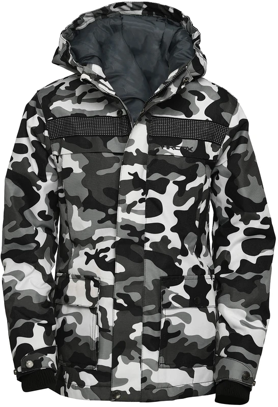 ARCTIX Men's Performance Tundra Jacket With Added Visibility, A6 Camo Black, Large Regular