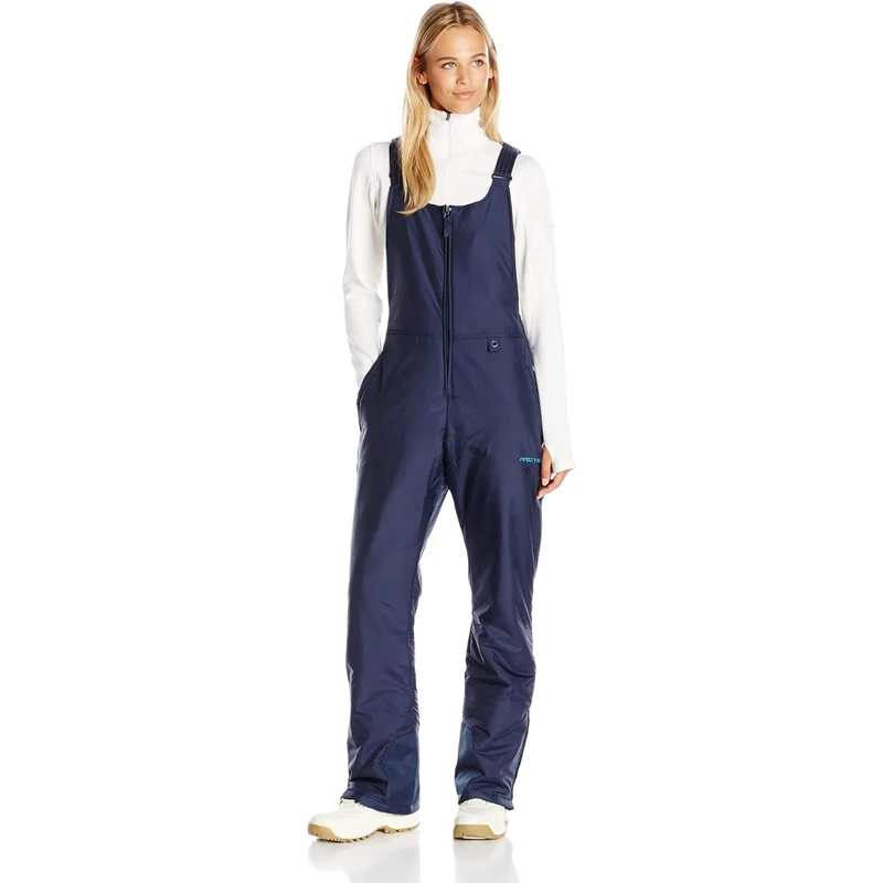 Arctix Women's Essential Insulated Bib Overalls, Blue Night, X-Small (0-2) Short