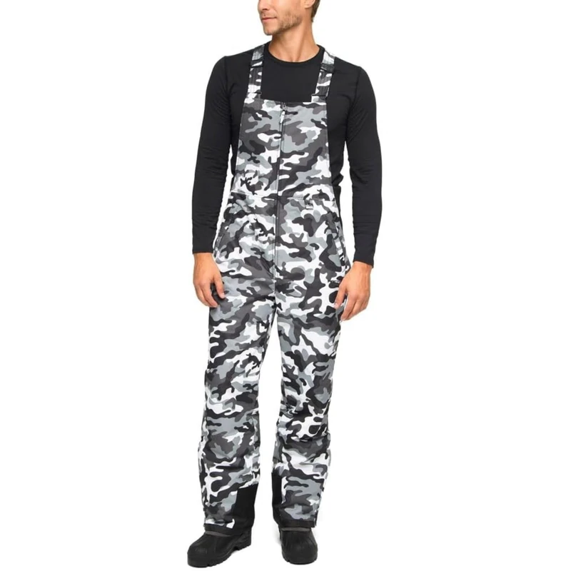 Arctix Men's Essential Insulated Bib Overalls, A6 Camo Black, 4X-Large (52-54W * 32L)