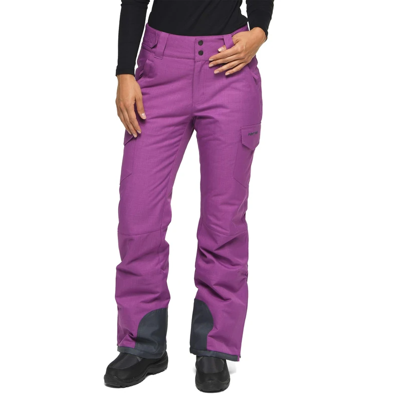 ARCTIX Women's Snow Sports Insulated Cargo Pants, Amethyst Melange, Medium (8-10) Long