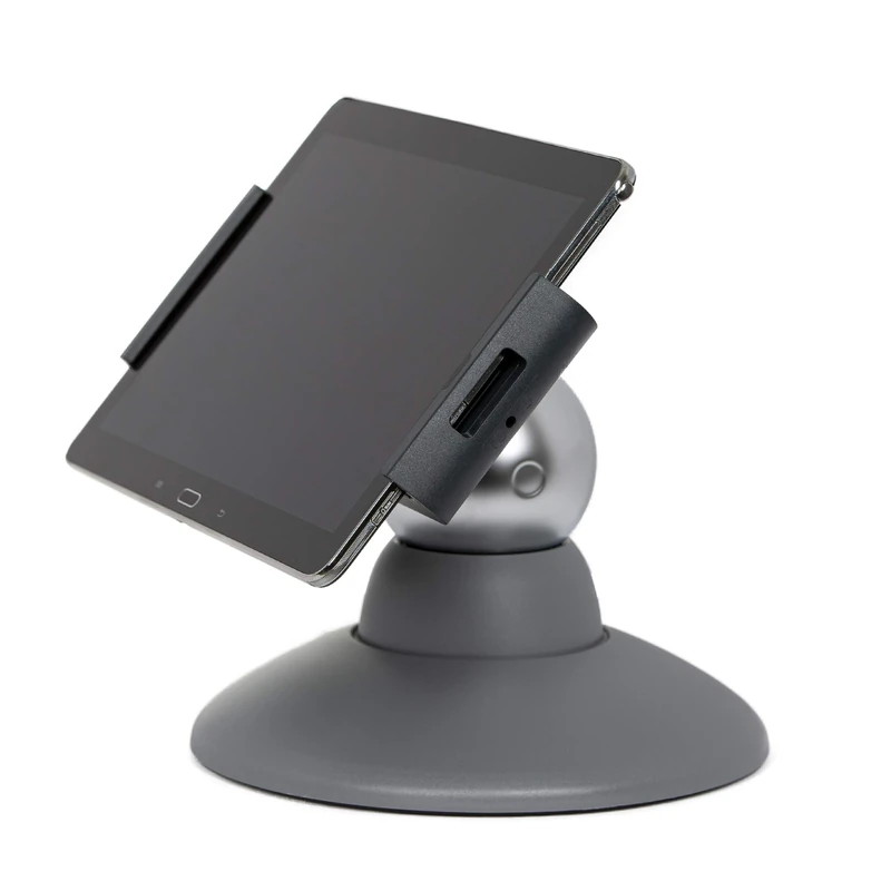 Durable Tablet Holder Motion (for Tablets 7-13 Inches, 360 Degrees Rotation) Silver/Charcoal (893623)