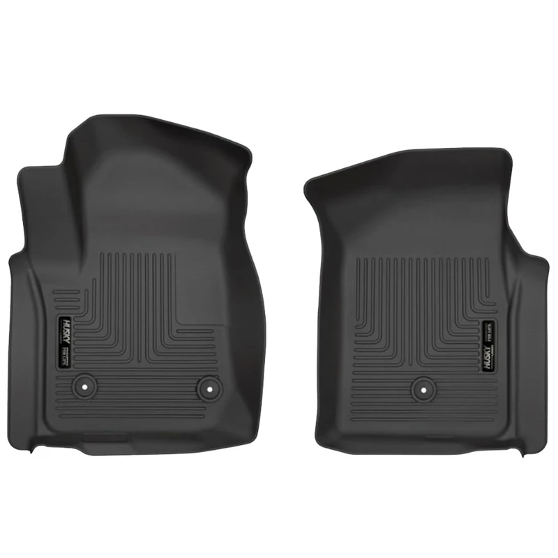 Husky Liners 13201 Fits 2019-20 Chevrolet Silverado 1500/GMC Sierra 1500 Standard Cab Weatherbeater Front Floor Liners