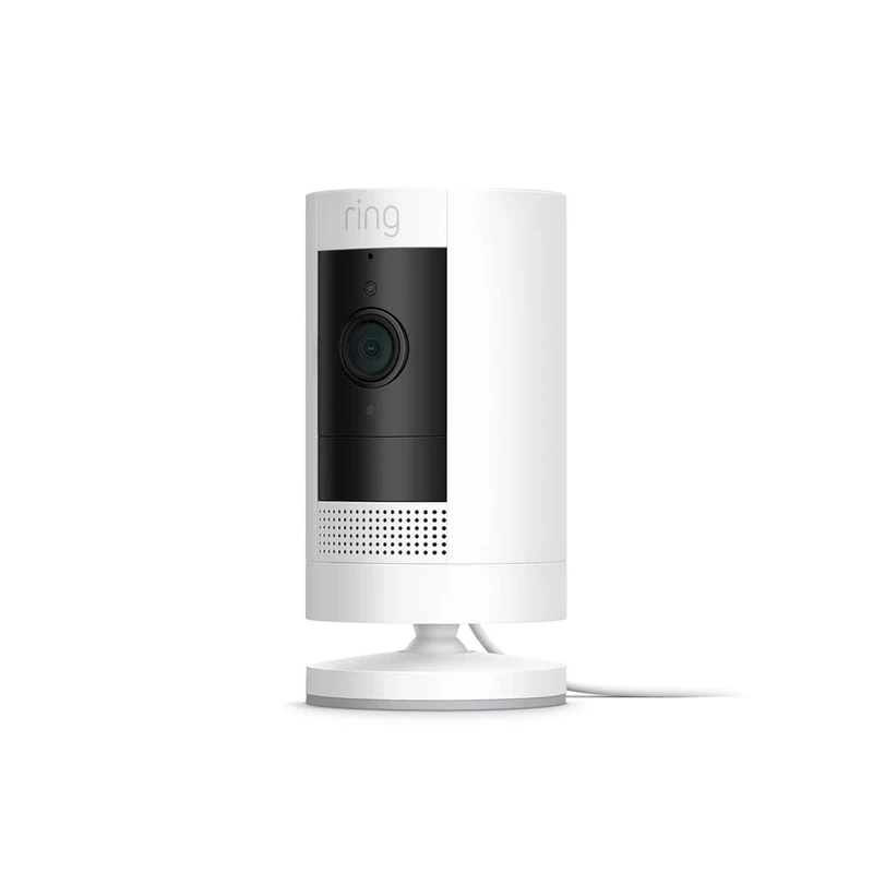 Certified Refurbished Ring Outdoor Camera Plug-In (Stick Up Cam)|HD outdoor Security Camera 1080p video,Two-Way Talk, Wifi, Works with Alexa, alternative to CCTV system|30-day free trial of Ring Home