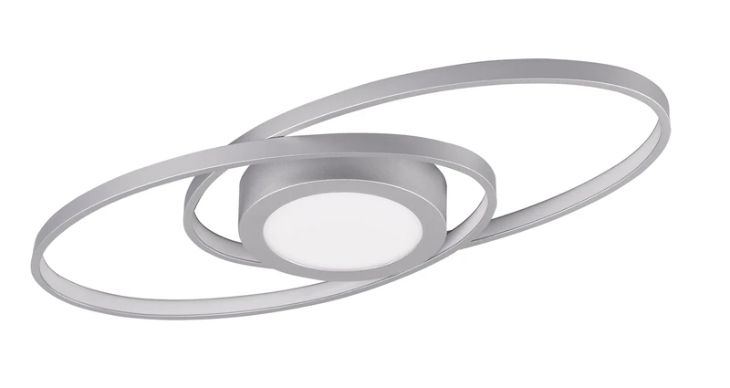 Reality Leuchten Galaxy R62991187 LED Ceiling Light Metal Matt White with 28 Watt LED Switch Dimmer