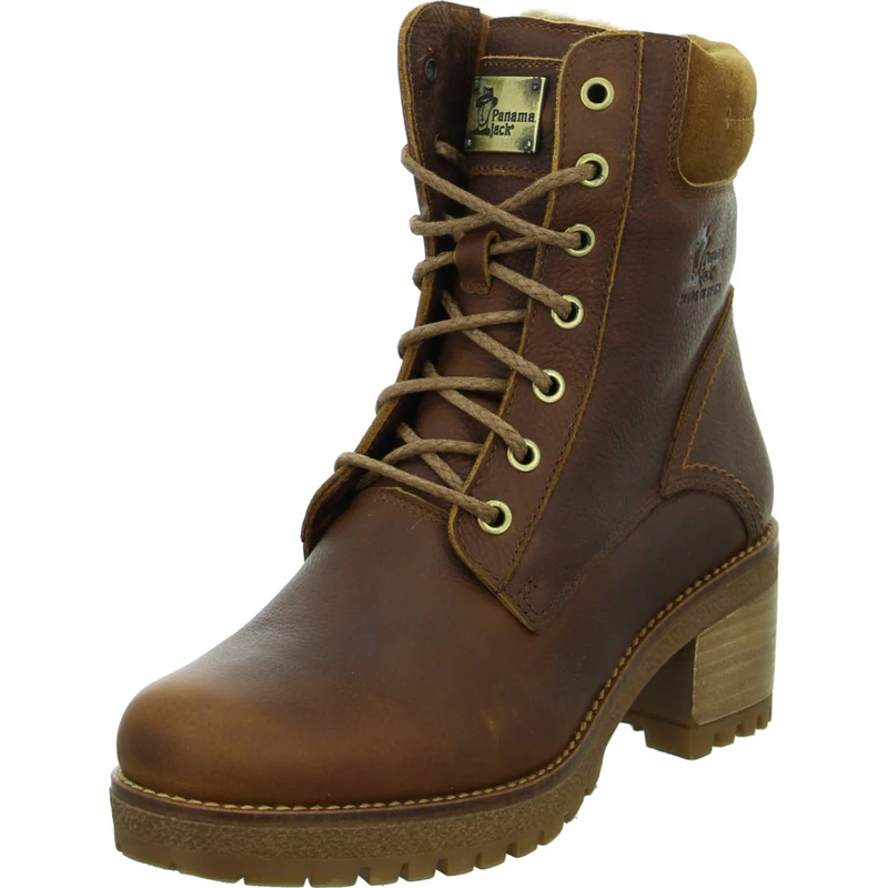 Panama Jack Women's Phoebe Combat Boot, Cuero, 4 UK