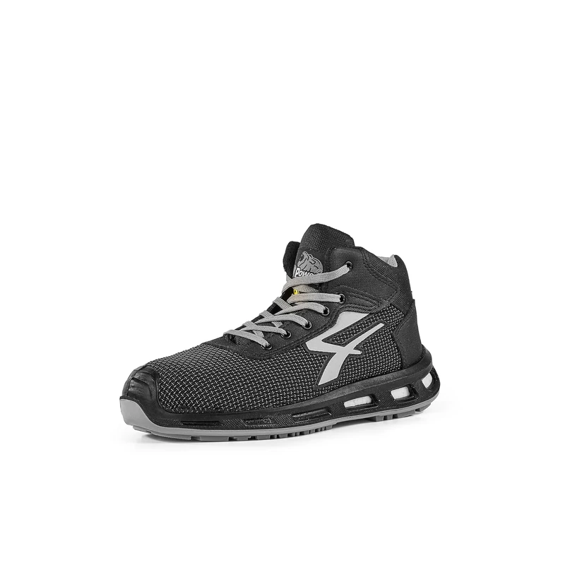 U-Power Red Lion Stego, Safety Shoes, High, Lightweight and Flexible, Anti perforation, Anti Puncture, with Infinergy Insert, with Aluminium Toe Caps (Grey 36)