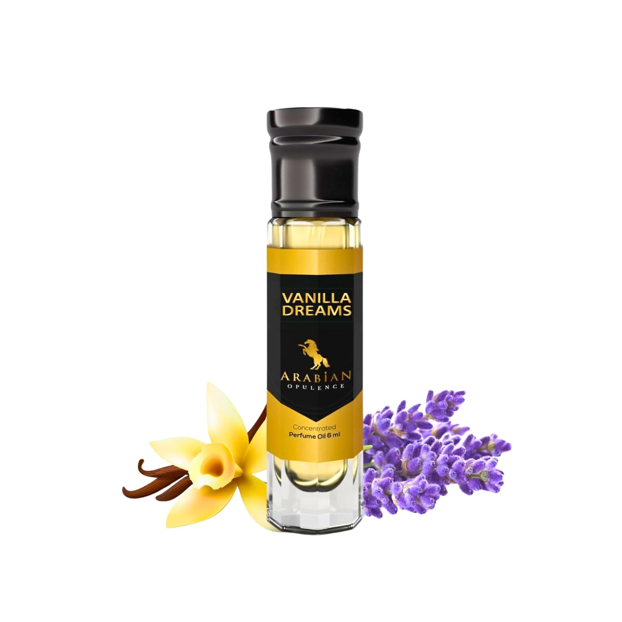 Arabian Opulence FR99 Arabian Opulence Vanilla Dreams Roll-on Perfume Oil | Concentrated Fragrance Body Oil | Long Lasting Oil Based Perfume for Women | Travel Size Bottle Alcohol-Free (6ML, 1 Pack)