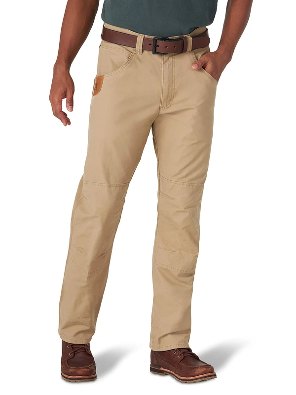 Wrangler Men's Straight Leg Utility Pant Work, Elmwood, 34W x 34L