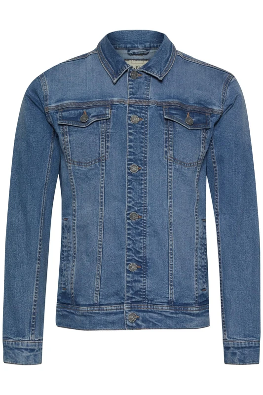 Blend BHBHNARIL Outerwear Men's Denim Jacket Transition Jacket, Denim middle blue (200291), L