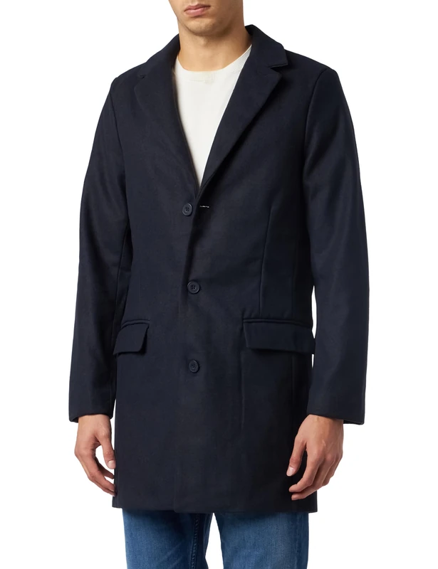 CASUAL FRIDAY Men's Outerwear Wool Coat, 50410, M
