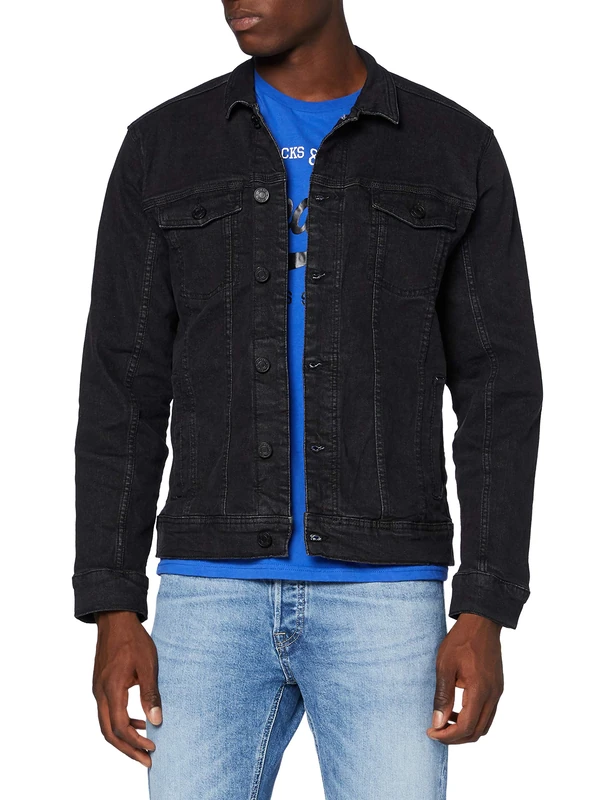 Blend Men's 20710737 Jacket, Denim Black (200297), M