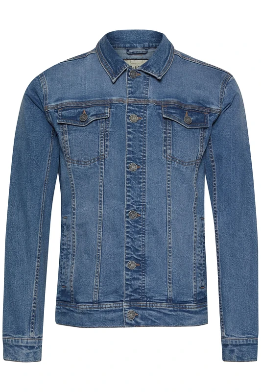 Blend BHBHNARIL Outerwear Men's Denim Jacket Transition Jacket, Denim middle blue (200291), XL