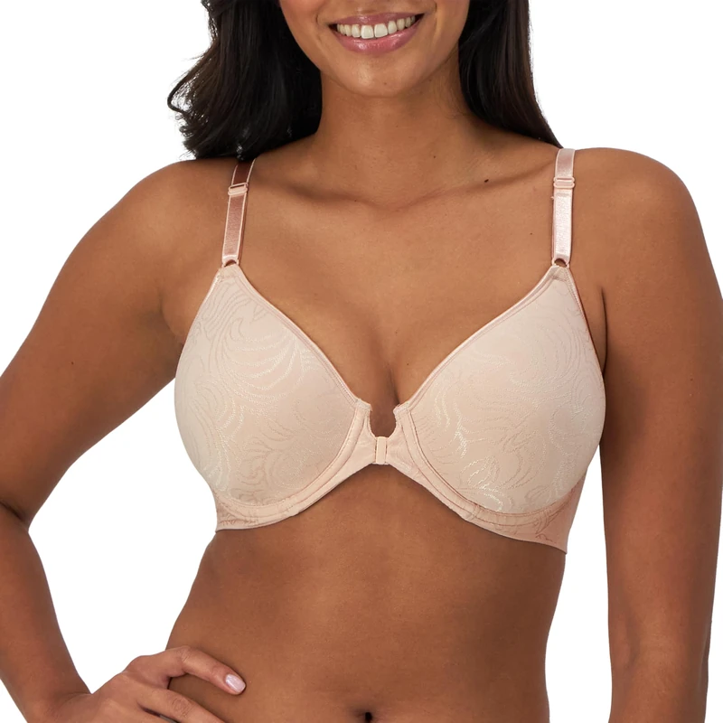 Bali Women's Comfort Revolution Underwire Shaping Bra Full Coverage, Opaque, Sandshell, 38C
