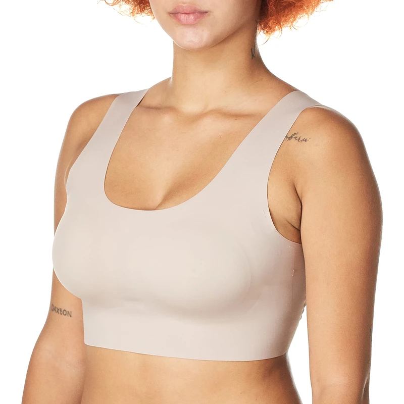 Bali Women's Comfort Revolution Easylite Wireless, Pullover Wirefree T-Shirt Bra Full Coverage, Opaque, Evening Blush, M