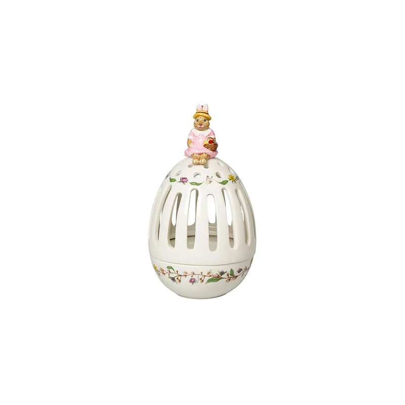 Villeroy & Boch Bunny Tales Tea Light Holder Egg Nostalgic Candle Holder for the Dinner Table Premium Porcelain, Multi-Colour, 9 x 9 x 16 cm, 9 x 9 x 16 cm - Image 1