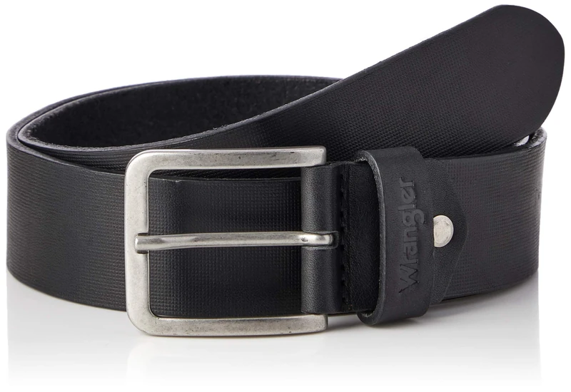Wrangler Men's Structured Belt Jeans, Black, 90