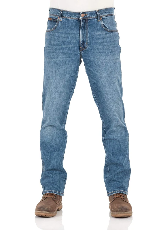 Wrangler Men's Texas Contrast Jeans, Blue Whirl, 36 W/30 L