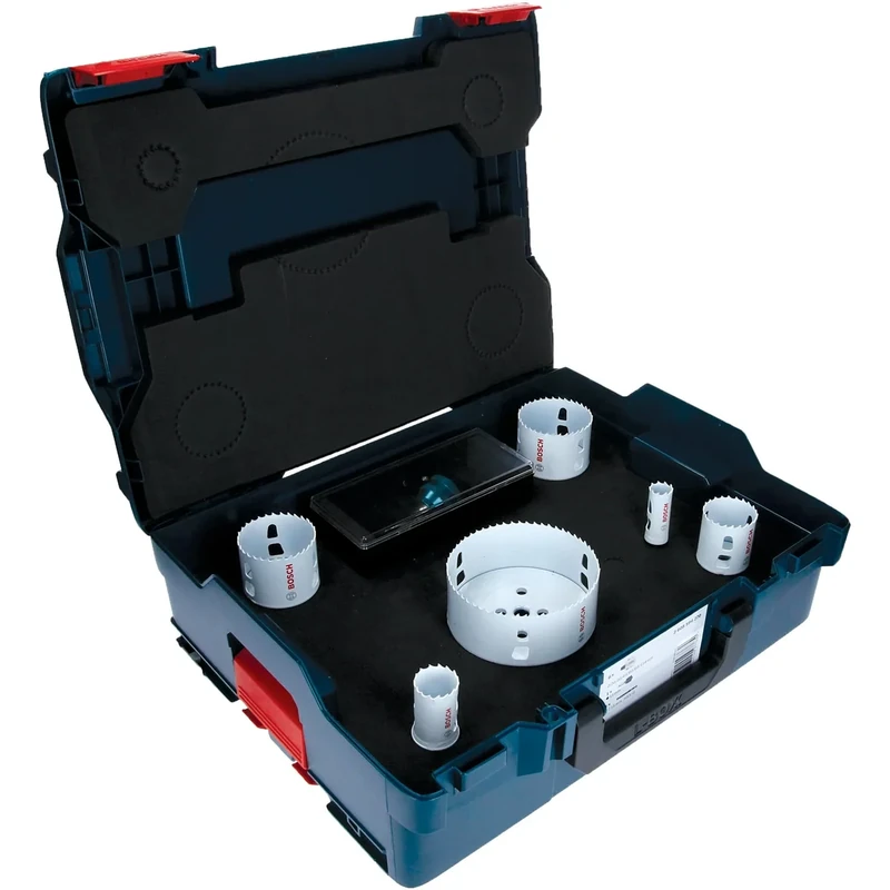 Bosch Professional 8 pcs. Hole Saw Progressor for Wood & Metal Set (L-Boxx, Ø 20-114 mm, Accessory Drill)