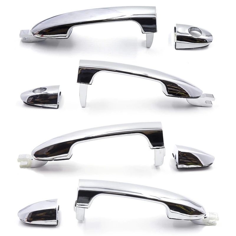 Otois Set of 4 Front Rear Left Right Exterior Chrome Door Handle Set Compatible with Kia Spectra 2004 2009 - Image 1