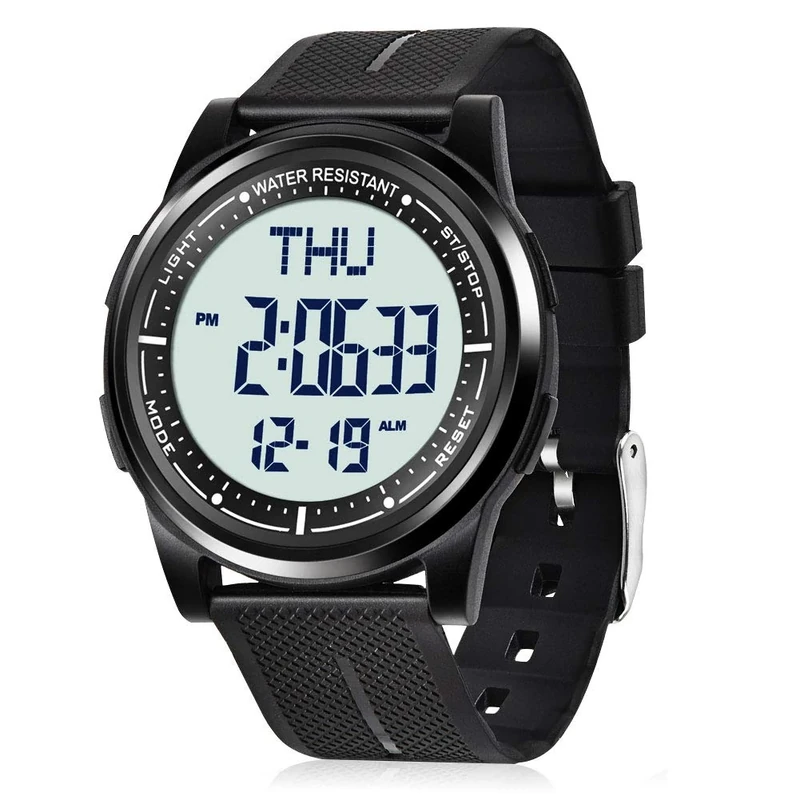 WIFORT Mens Digital Sports Watch - 5ATM Waterproof