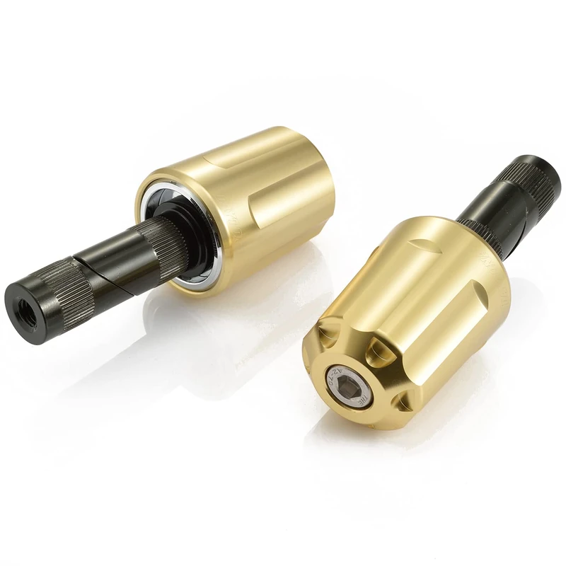 DAYTONA Heavy-Weight M8 Motorcycle Handlebar Weights Pack of 2 Champagne - Image 1