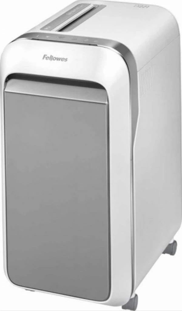 Fellowes 20 Sheet Paper Shredder for Office Use - 100% Jam Proof Micro Cut Shredder - LX221 Shreds for 25 Minutes - Powershred Office Shredder with Large 30 Litre Pull-Out Bin - DIN Level P5 - White