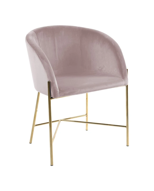 AC Design Furniture Nika Dusty Rose Chair 56 x 76 x 54 cm - Image 1