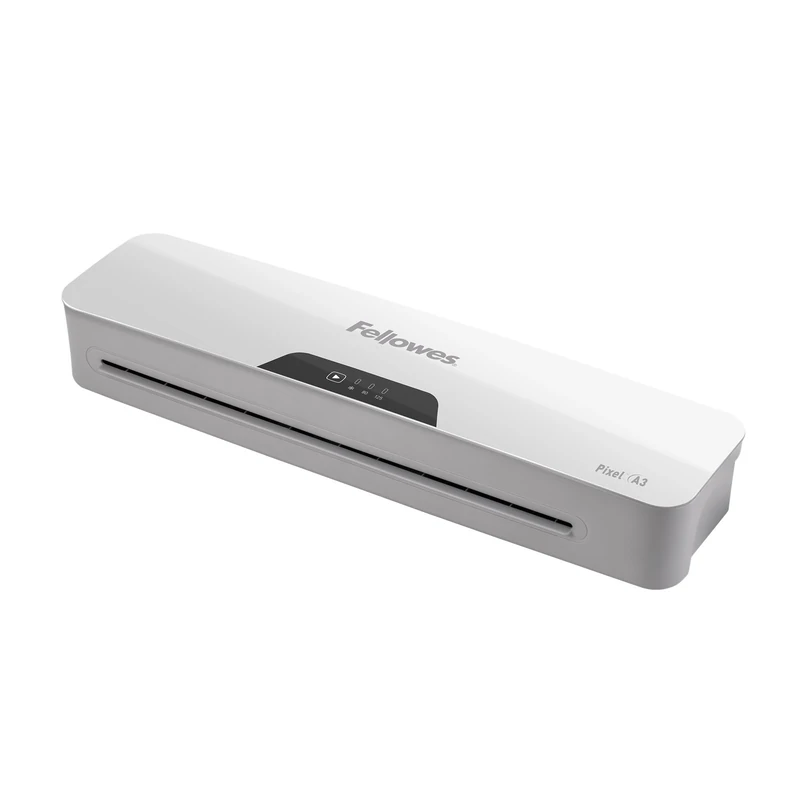 Fellowes Pixel A3 Laminator Machine for Home Office Use - 3 Minute Warm Up Time with Anti Jam Technology – 80-125 Micron – 10 A4 Laminating Pouch Starter Pack Included - White