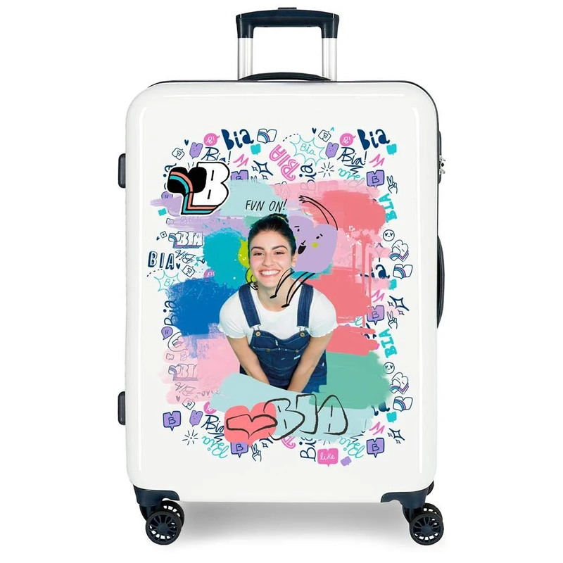 Disney Bia Jeans Multicoloured Medium Suitcase 48x68x26 cm Rigid ABS Combination lock 70 Litre 3.7 Kg 4 Double Wheels
