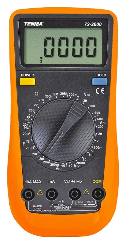 Tenma 72-2600 600 V AC/DC Manual Ranging Digital Multimeter